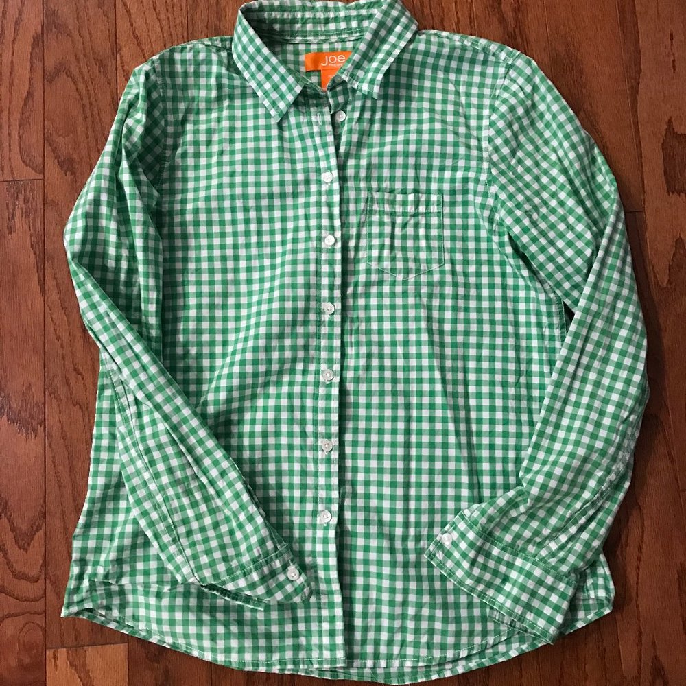 Joe Fresh Green Gingham